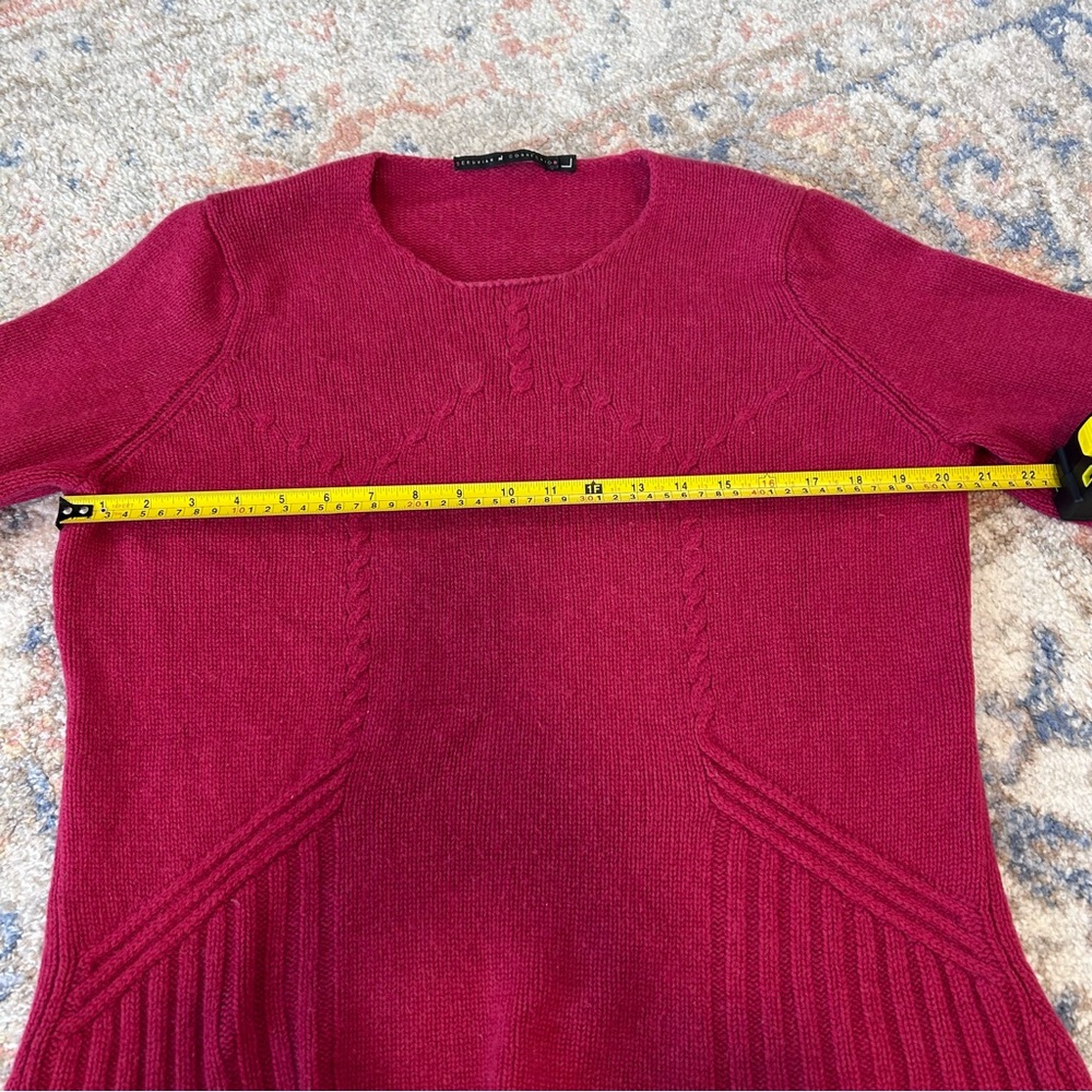 Peruvian Connection Wool/Cashmere Raspberry Crewn… - image 7